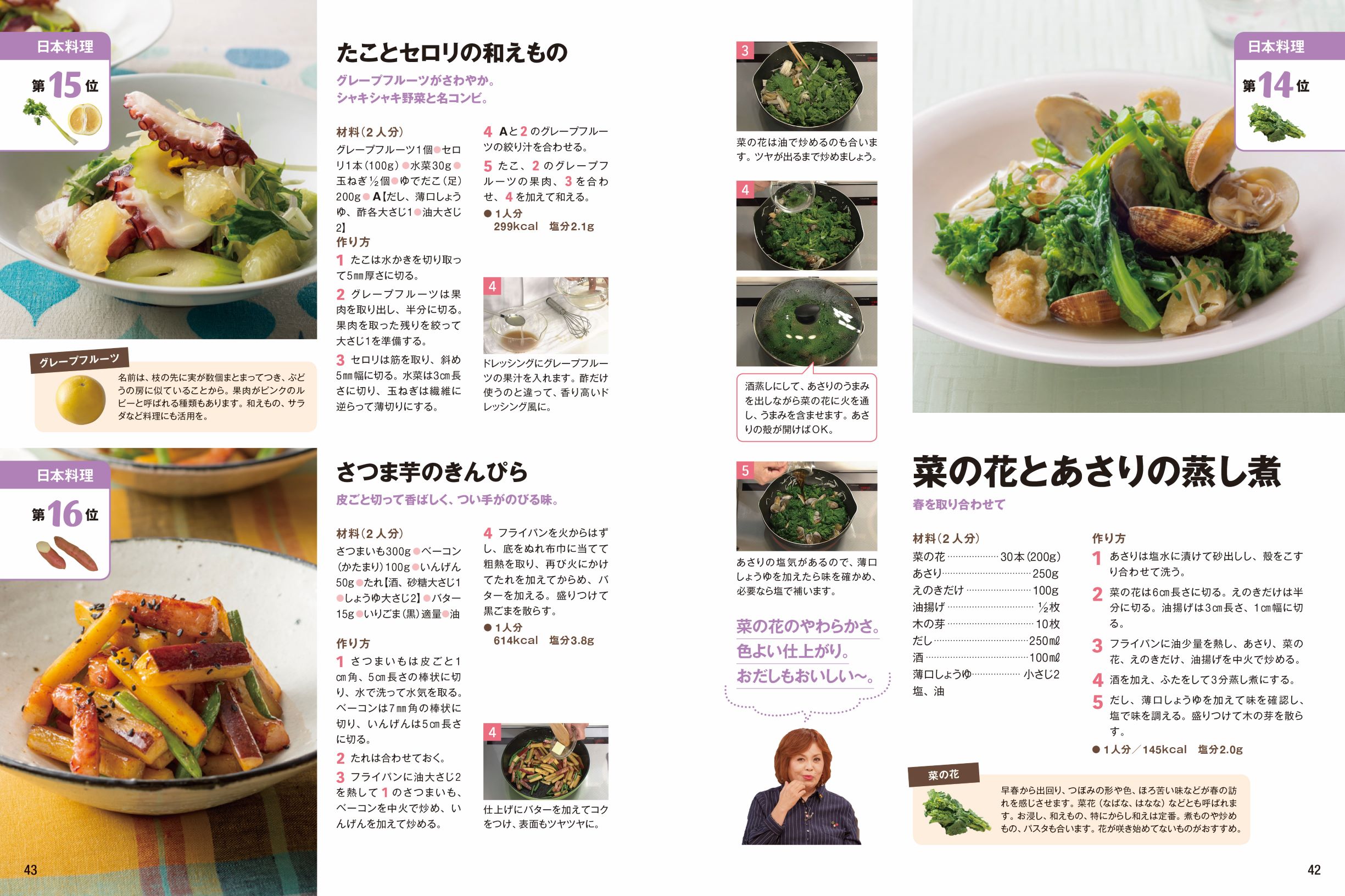 画像は、日本料理のページ