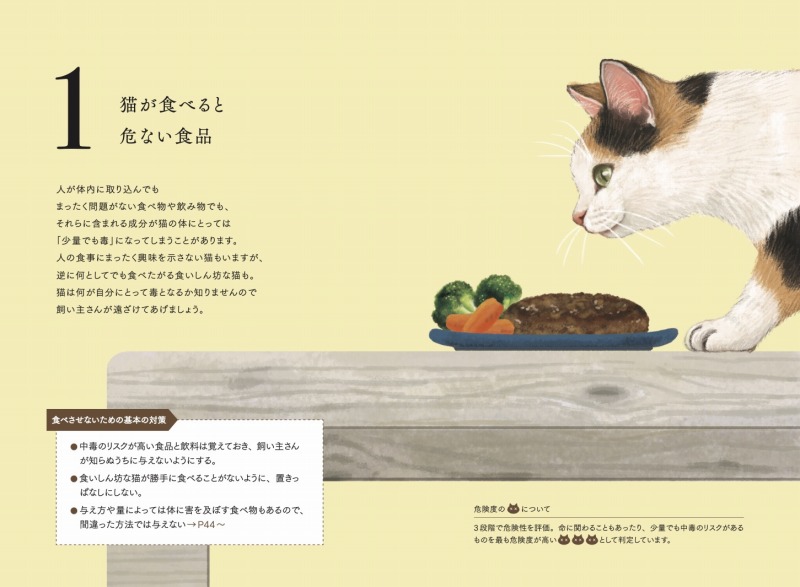 『猫が食べると危ない食品・植物・家の中の物図鑑　〜誤食と中毒からあなたの猫を守るために』（ねこねっこ）