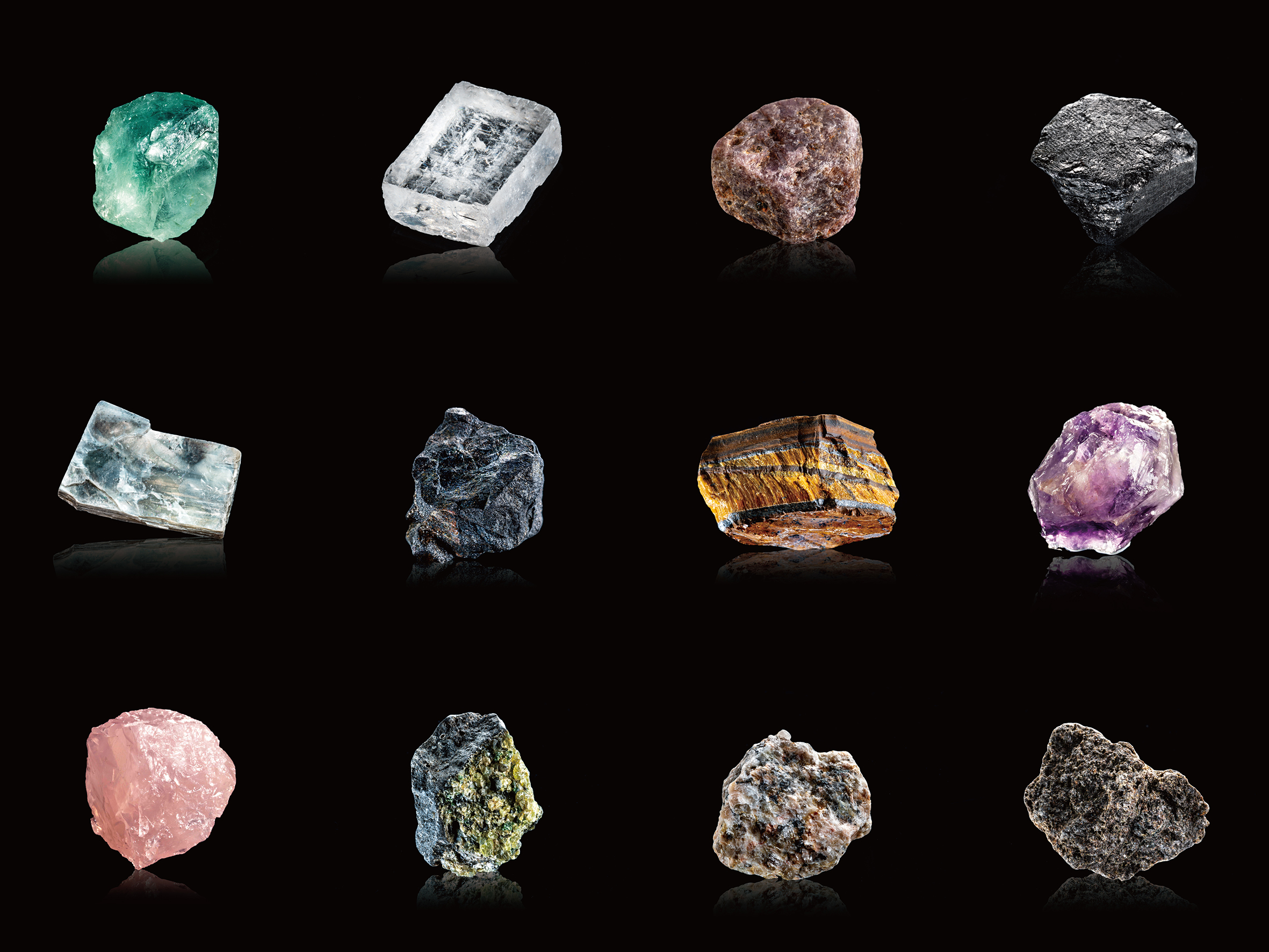 キットの鉱物・岩石12種類